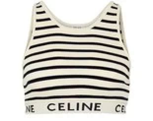 celine striped sports bra.